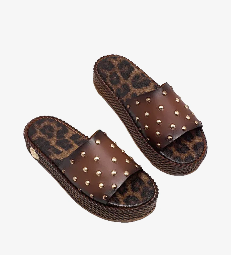 Tonny Black Kırmızı Tonny Black Poli Taban Kadın Düz Boncuk Detaylı Terlik