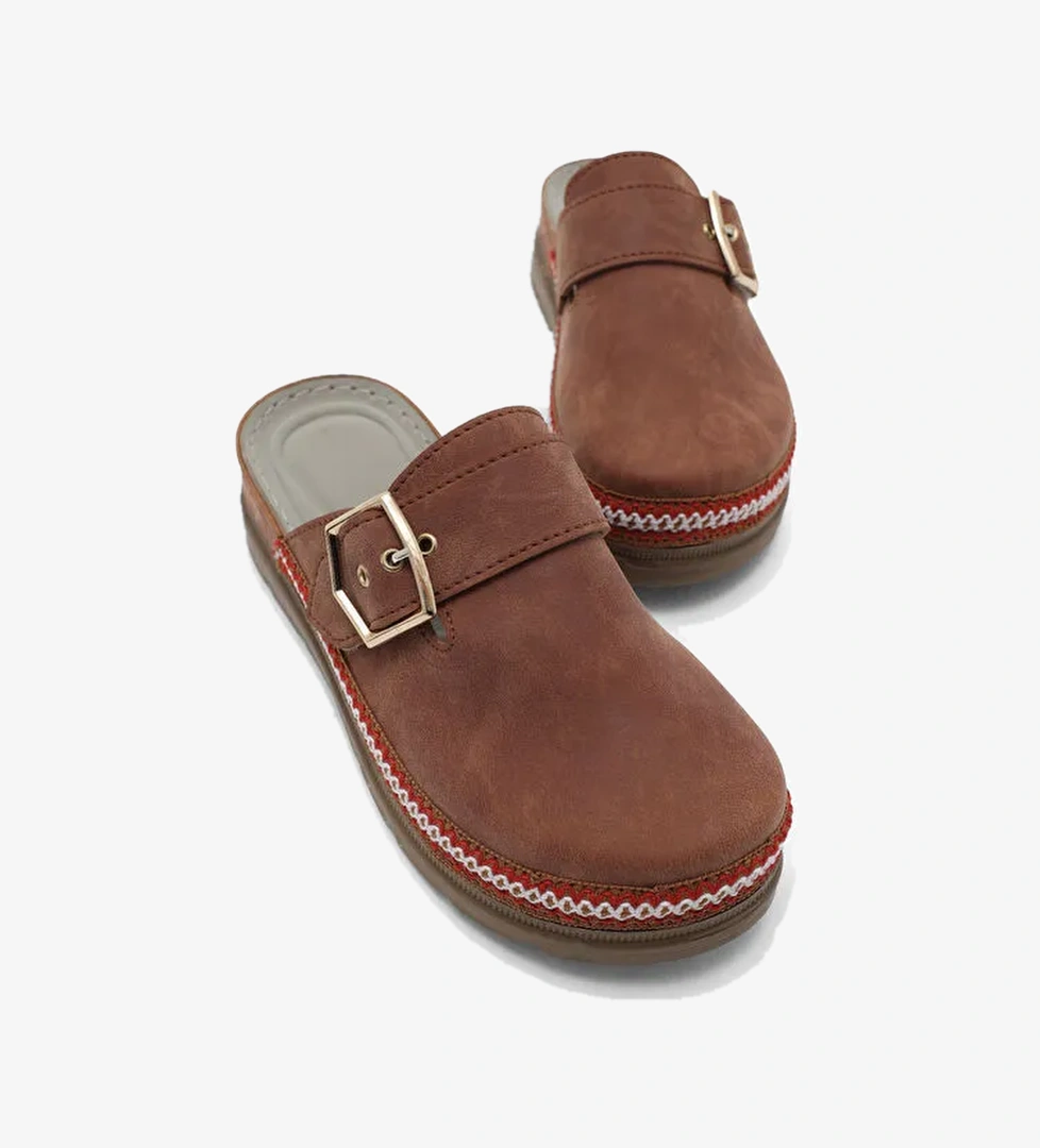 Tonny Black Siyah Tonny Black Poli Taban Kadın Rahat Kalıp Tokalı Terlik