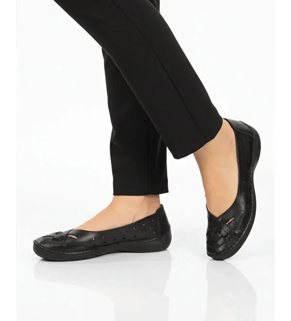 Ayakmod Bej Ayakmod Premium Hakiki Deri Anatomik Kadın Casual Ayakkabı 44401 Z