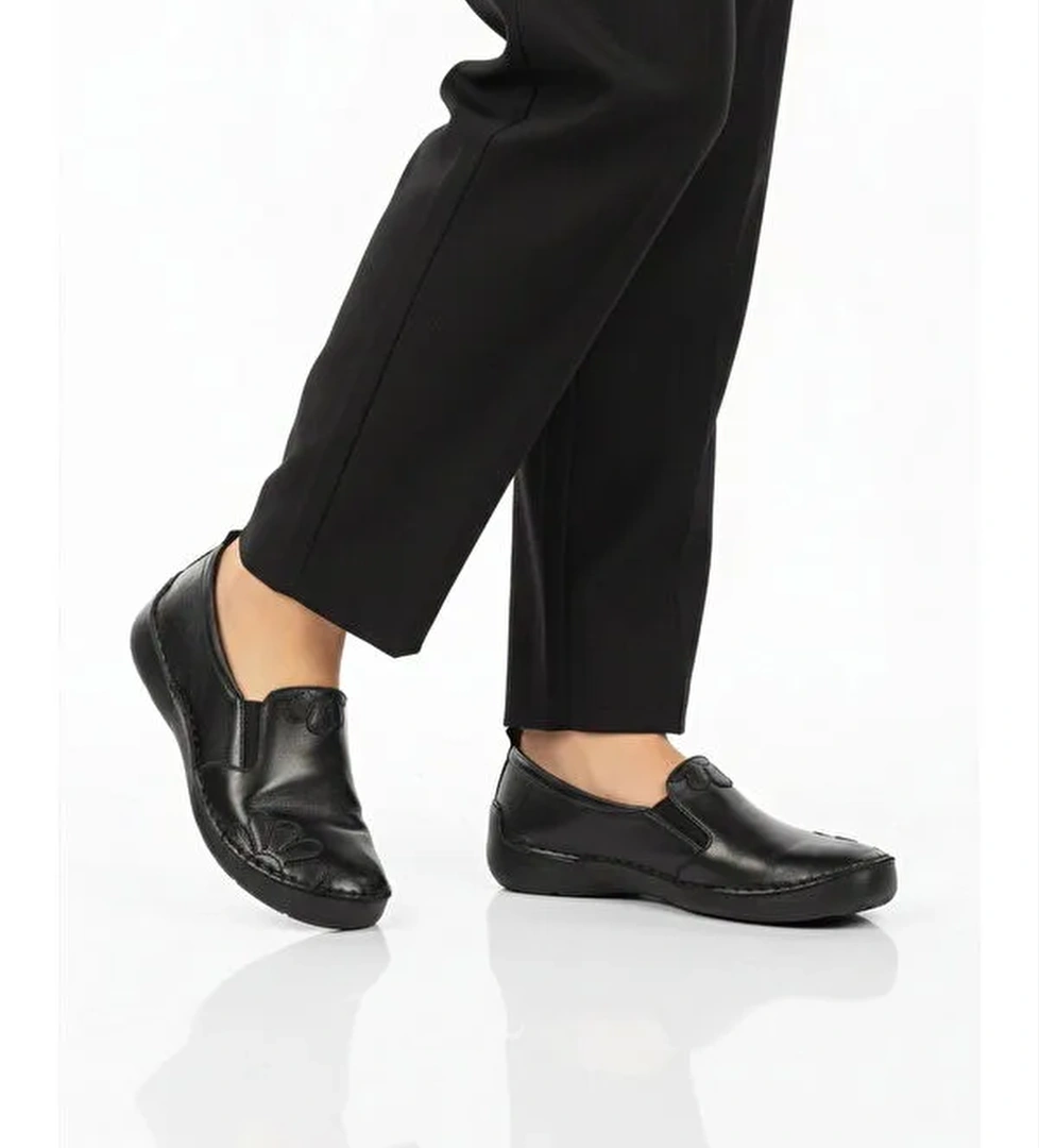 Ayakmod Bej Ayakmod Premium Hakiki Deri Anatomik Kadın Casual Ayakkabı 44404 Z