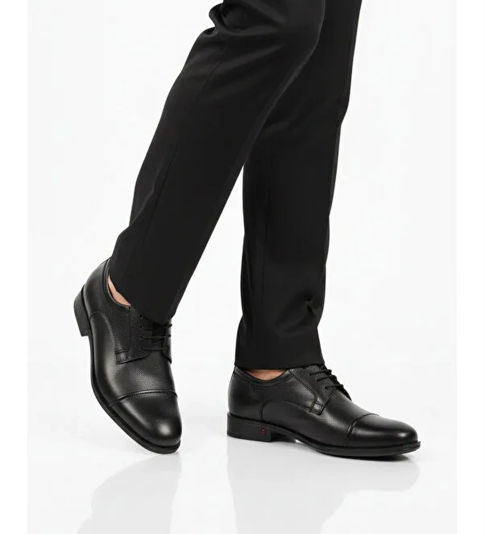 Ayakmod Siyah Ayakmod Premium Hakiki Deri Anatomik Erkek Klasik Ayakkabı 693 M