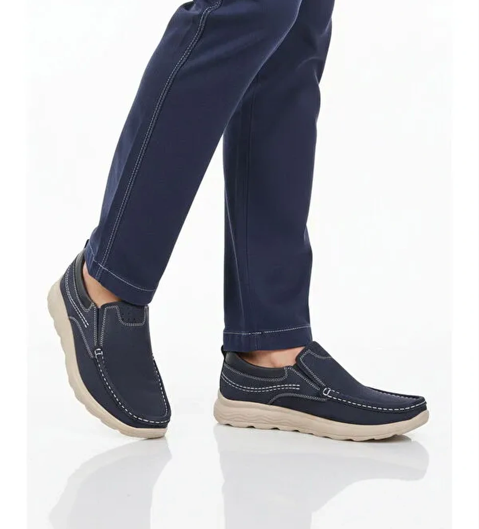 Ayakmod Siyah Ayakmod Premium Hakiki Deri Anatomik Erkek Casual Ayakkabı 2406 M