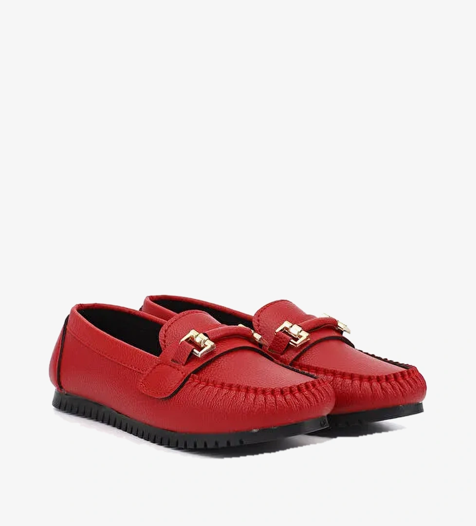 Gonderi(r) Kahverengi Gonderi(r) Taban Kadın Düz Tokalı Babet