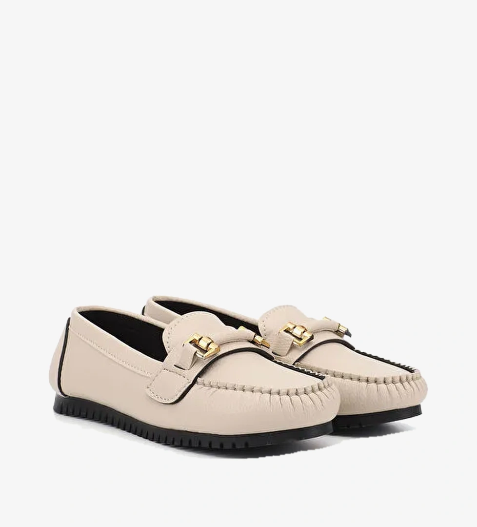 Gonderi(r) Kahverengi Gonderi(r) Taban Kadın Düz Tokalı Babet