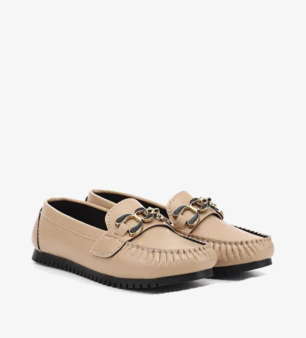 Gonderi(r) Kahverengi Gonderi(r) Taban Kadın Düz Tokalı Babet