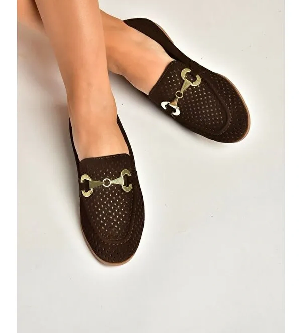Fox Shoes Kahverengi Fox Shoes Babet Kadın Y291262402