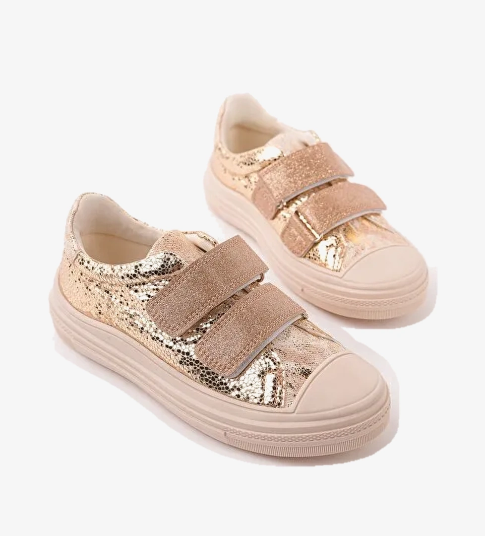 ORIELLA Kiz Cocuk Cirt Cirtli Simli Gunluk Sneaker Spor Ayakkabi