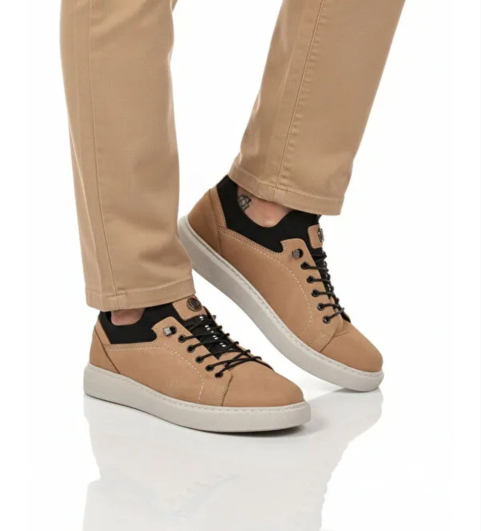 Ayakmod Siyah Ayakmod Nubuk Hakiki Deri Erkek Casual Ayakkabı 140 M