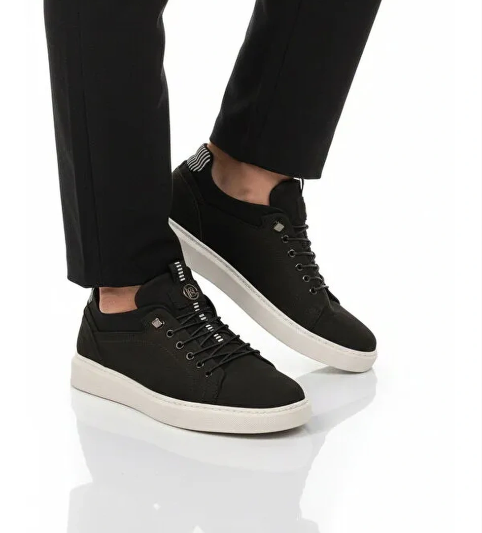 Ayakmod Siyah Ayakmod Nubuk Hakiki Deri Erkek Casual Ayakkabı 140 M