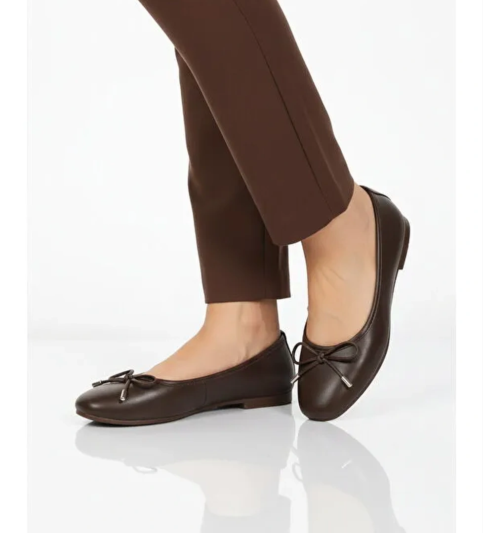 Ayakmod Bej Ayakmod Hafif Kadın Babet Ayakkabı B-34 Z