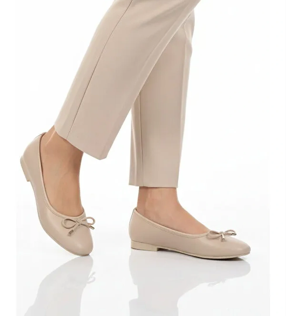 Ayakmod Bej Ayakmod Hafif Kadın Babet Ayakkabı B-34 Z