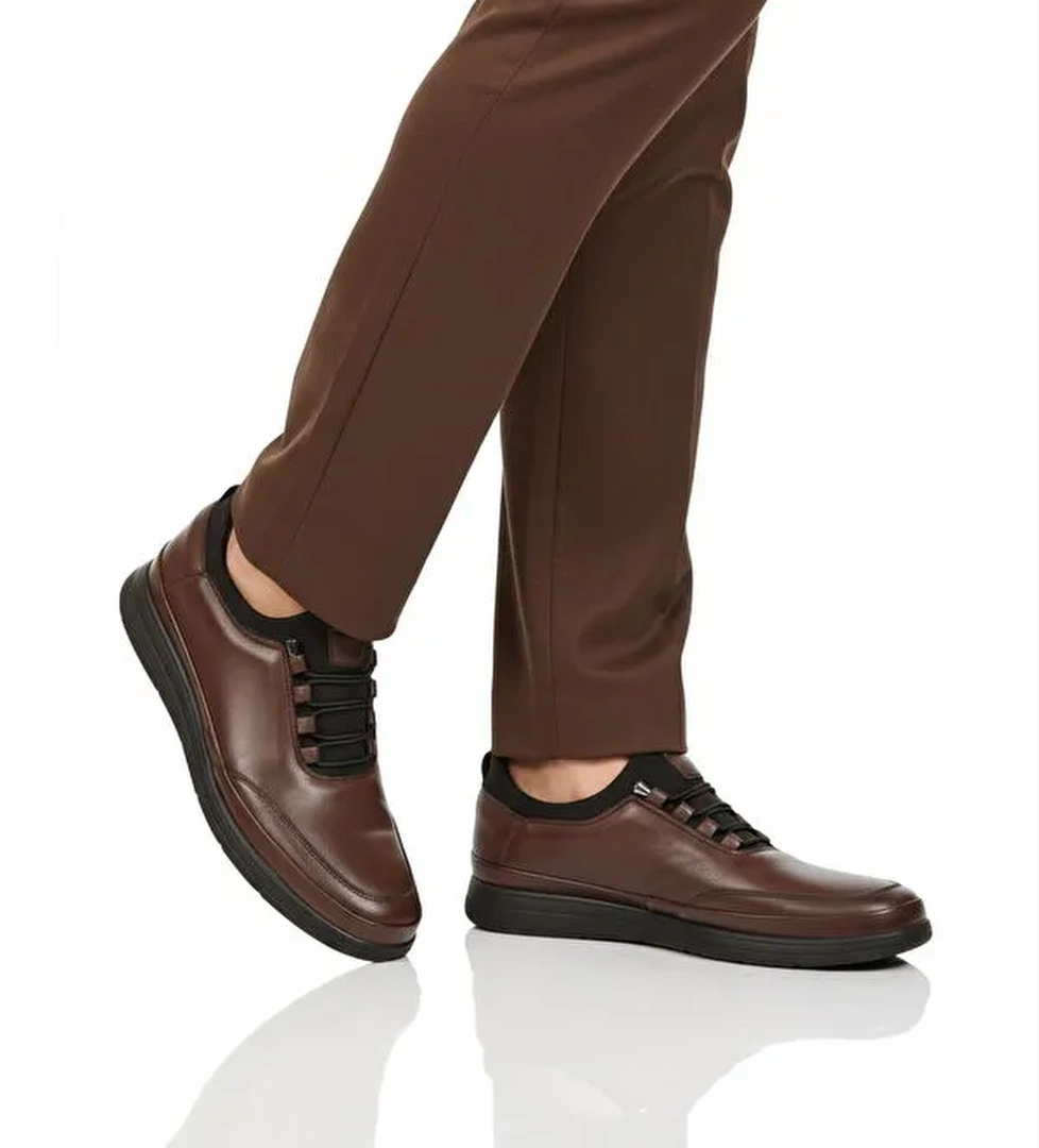 Ayakmod Siyah Ayakmod Premium Hakiki Deri Anatomik Erkek Casual Ayakkabı 703 M