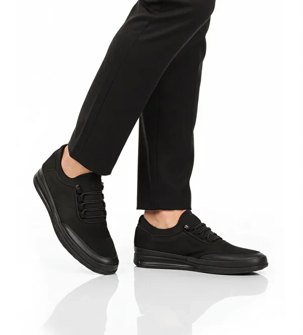 Ayakmod Siyah Ayakmod Premium Hakiki Deri Anatomik Erkek Casual Ayakkabı 703 M