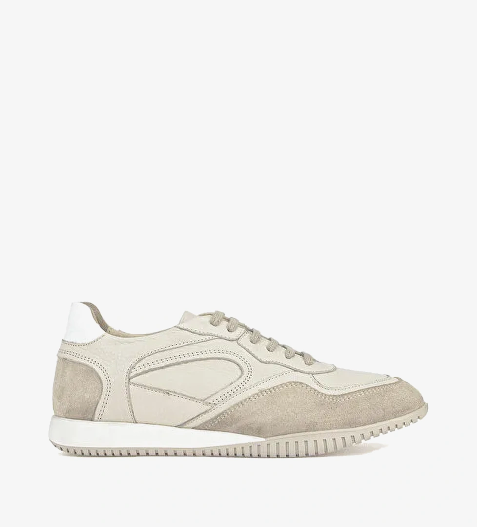 Kadin Hakiki Deri Gunluk Sneaker 1611022Z2743 Bej