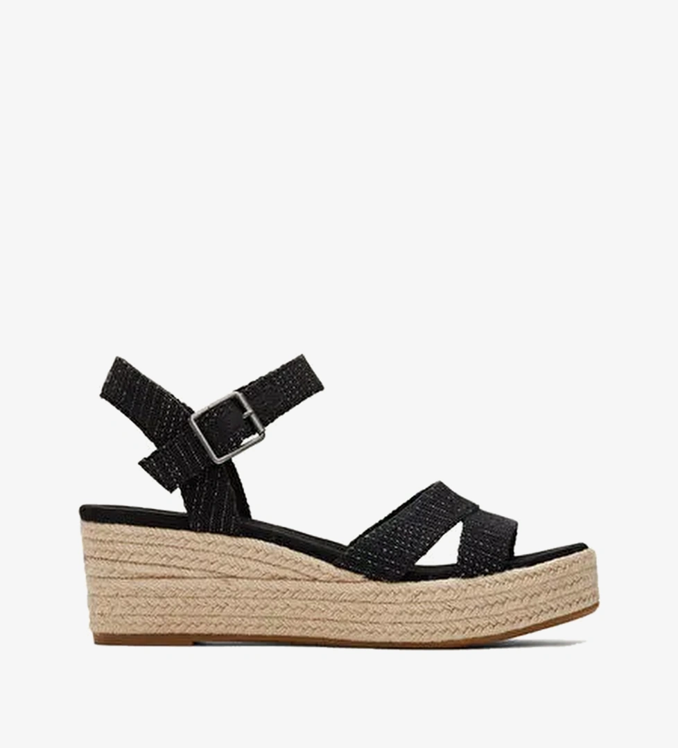 Kadin Sandalet 10020749 10020758 Audrey metallic linen stripe
