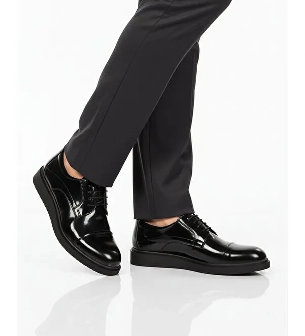 Ayakmod Siyah Ayakmod Hakiki Deri Erkek Casual Ayakkabı 917 M