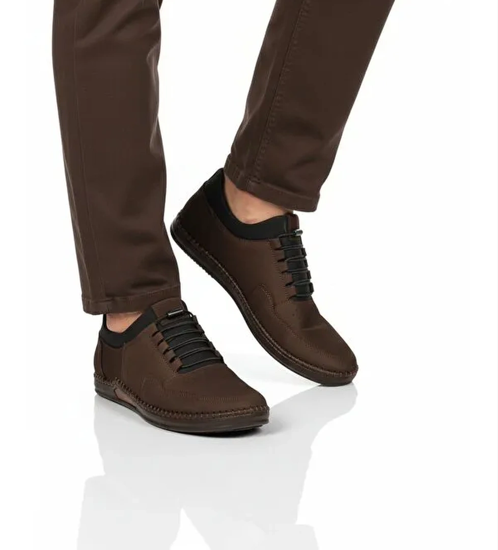 Ayakmod Siyah Ayakmod Nubuk Hakiki Deri Jel Taban Anatomik Erkek Casual Ayakkabı 418 M