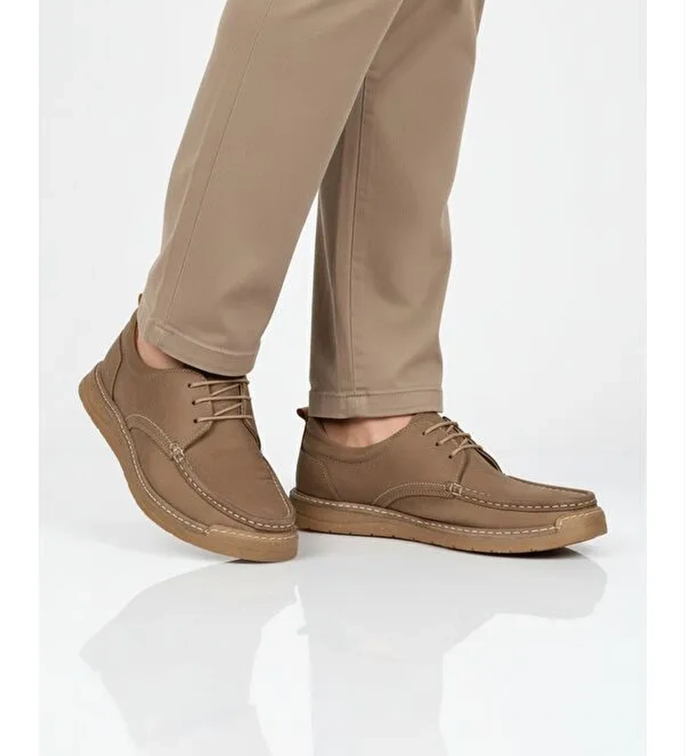 Ayakmod Kum Ayakmod Nubuk Hakiki Deri Erkek Casual Ayakkabı 62401 M