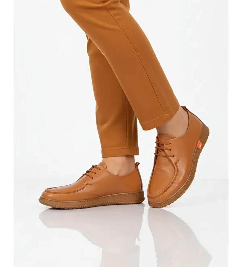 Ayakmod Kahverengi Ayakmod Hakiki Deri Kadın Casual Ayakkabı 2005 Z