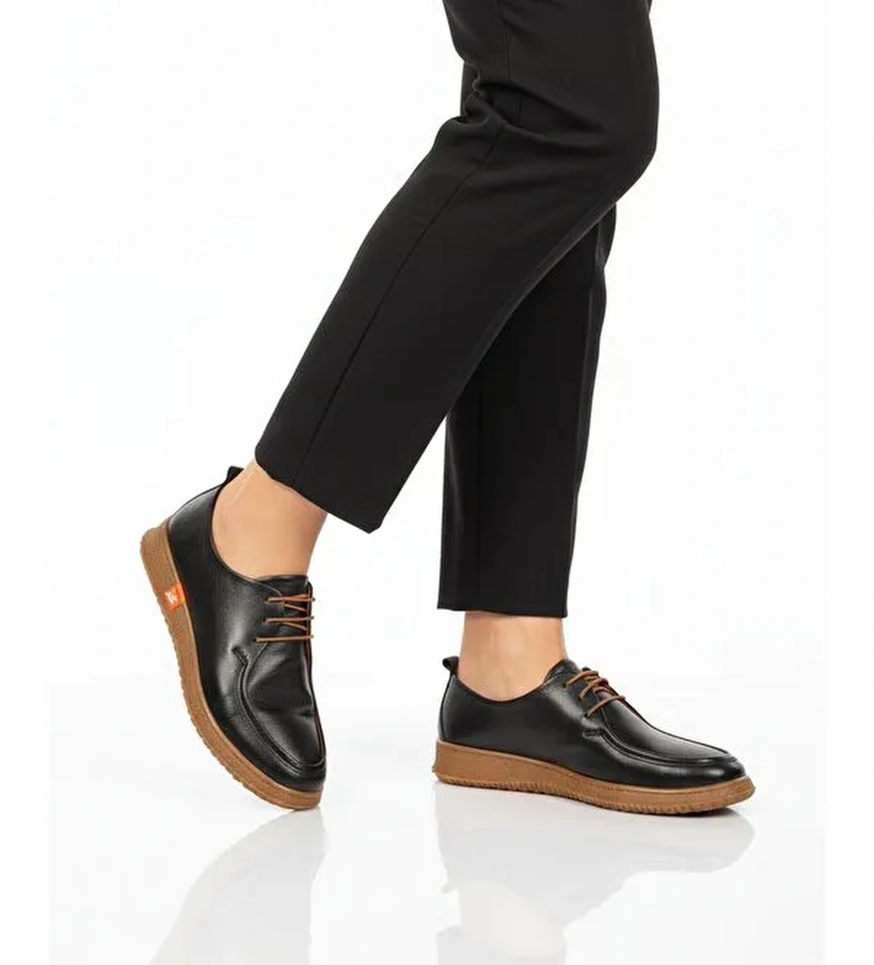 Ayakmod Kahverengi Ayakmod Hakiki Deri Kadın Casual Ayakkabı 2005 Z