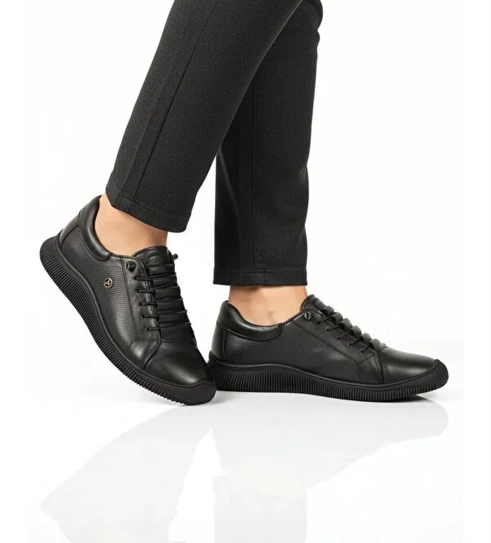 Ayakmod Bej Ayakmod Hakiki Deri Ortopedik Kadın Casual Ayakkabı 5605 Z