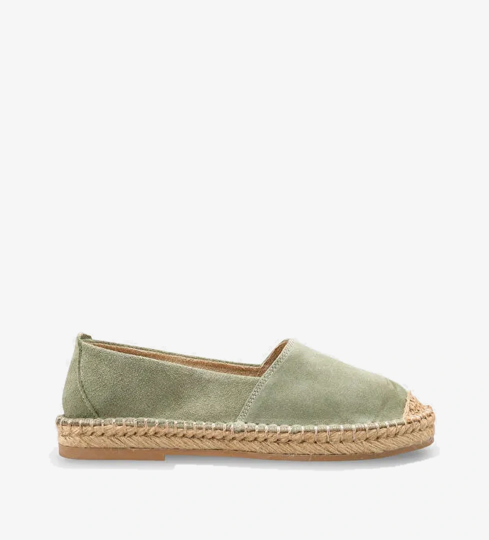 Laurie Hakiki Deri Suet Kadin Espadril