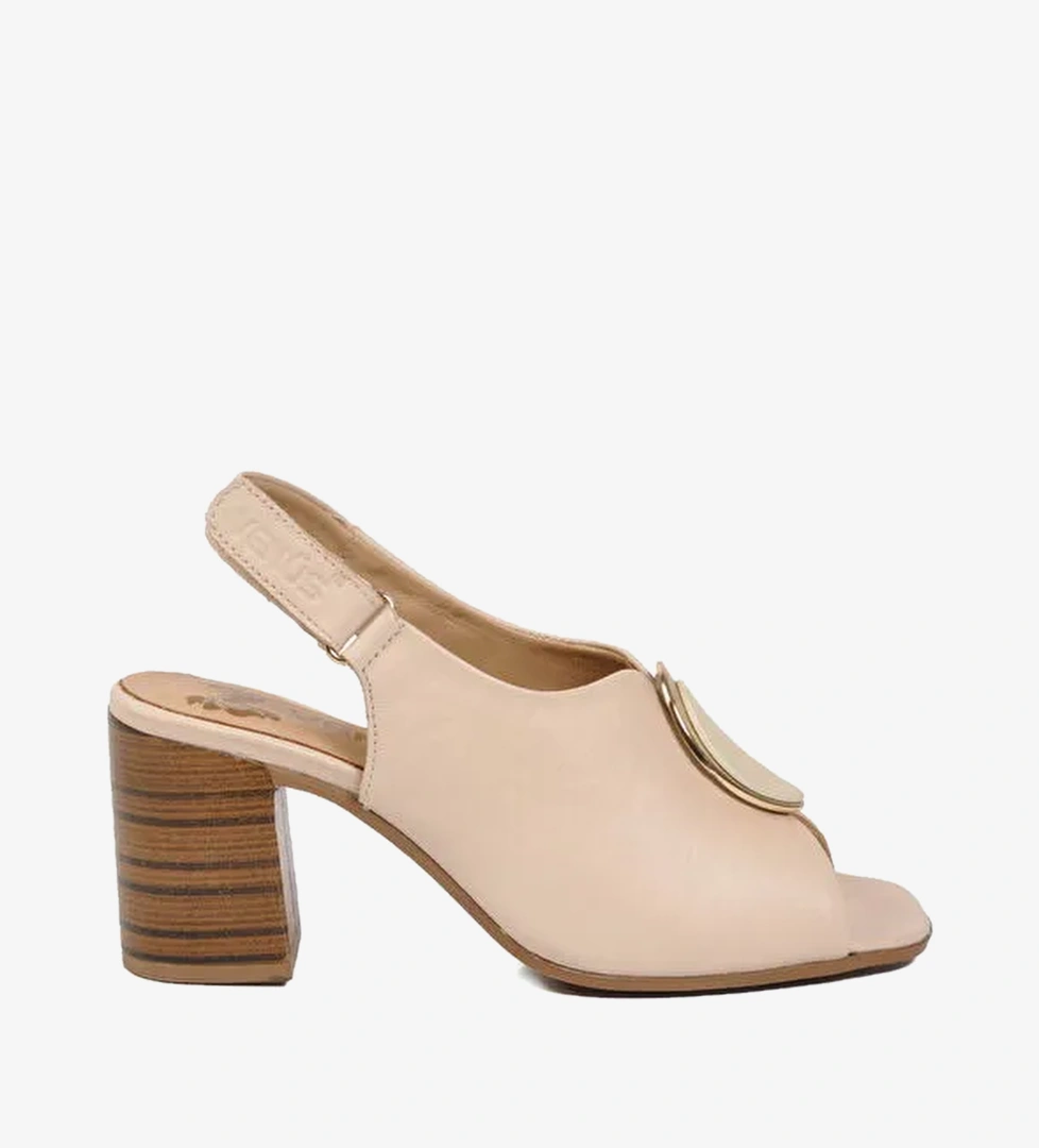 Venüs Bej Venüs Hakiki Deri Kadın Topuklu Sandalet 2108518Y Z