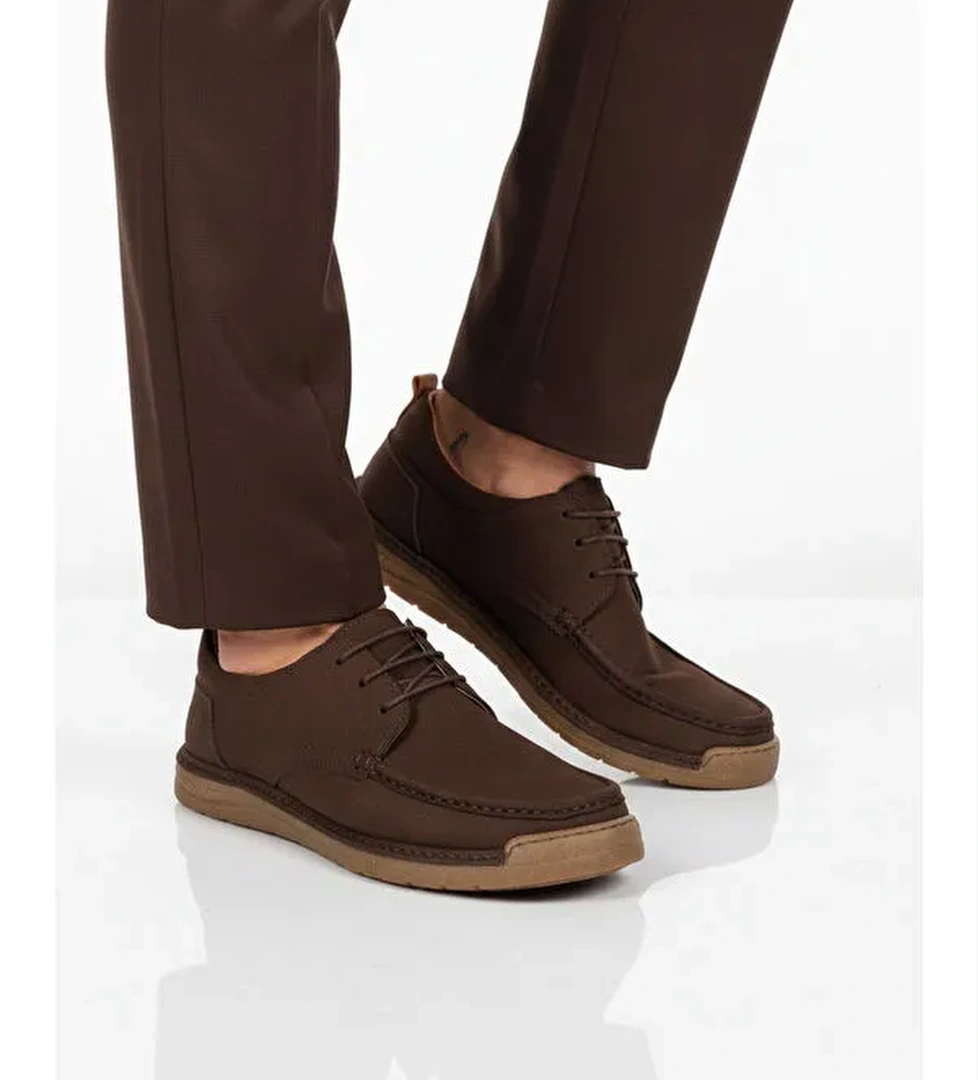 Ayakmod Kum Ayakmod Nubuk Hakiki Deri Erkek Casual Ayakkabı 62401 M