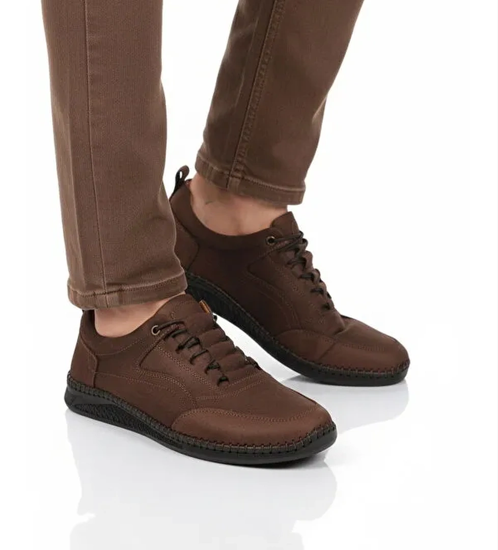 Ayakmod Siyah Ayakmod Premium Hakiki Deri Erkek Casual Ayakkabı 2101 M