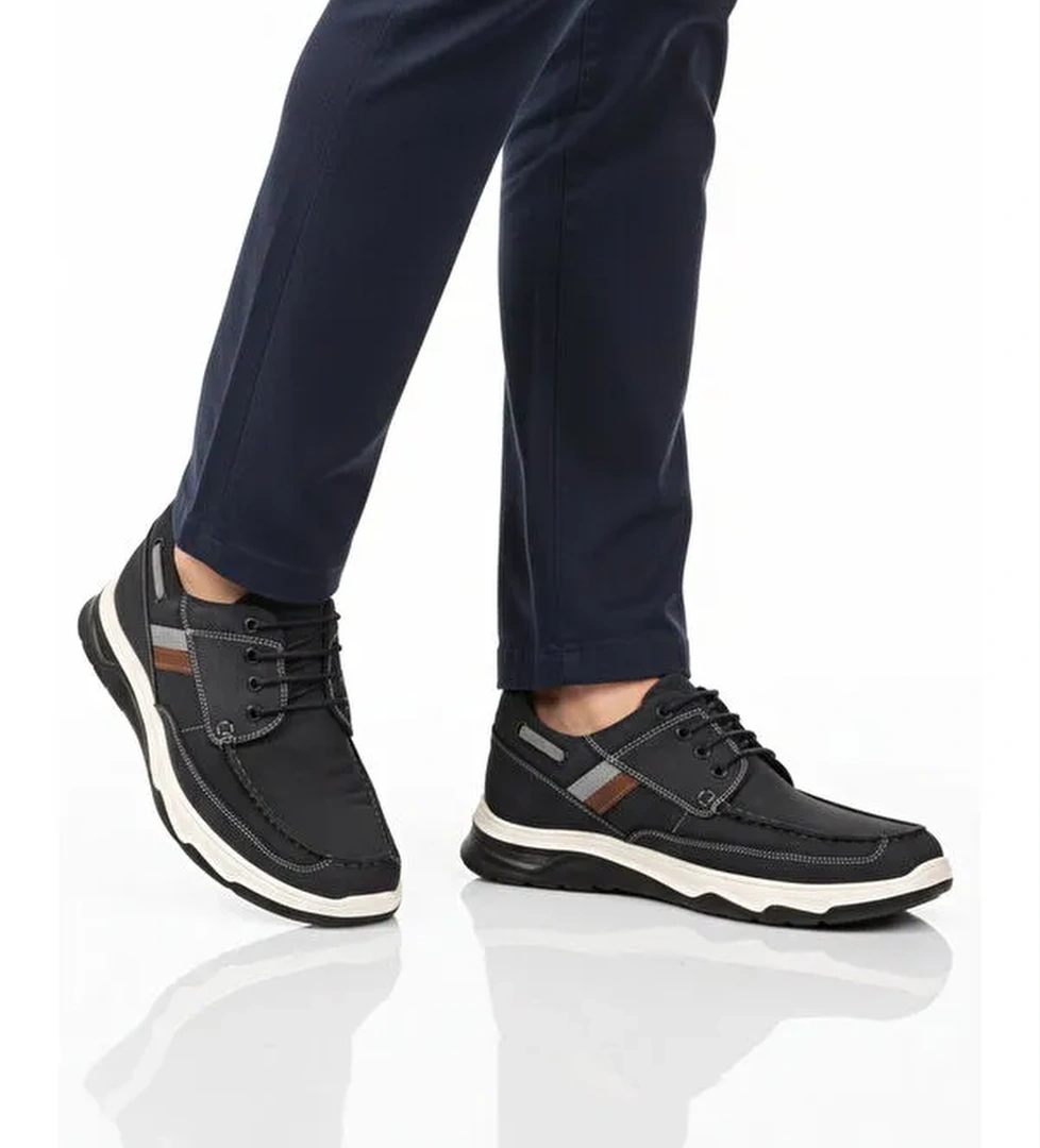 Ayakmod Lacivert Ayakmod Hakiki Deri Erkek Casual Ayakkabı 2676 M