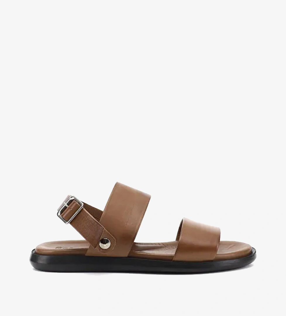 Erkek KAHVERENGI Tokali Hakiki Deri Comfort Sandalet