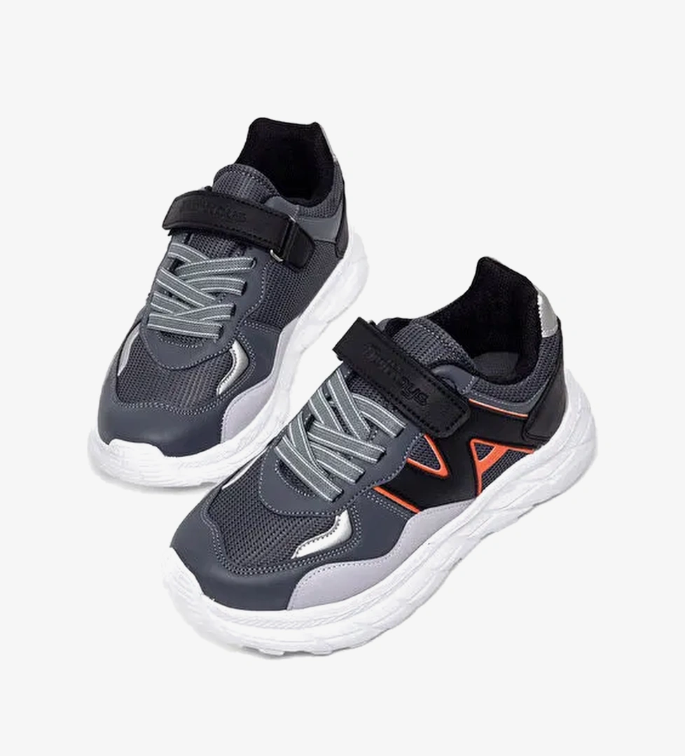 Tonny Black Çok Renkli Tonny Black Rahat Kalip Çocuk Unisex Cırtlı Bağcıklı Sneaker