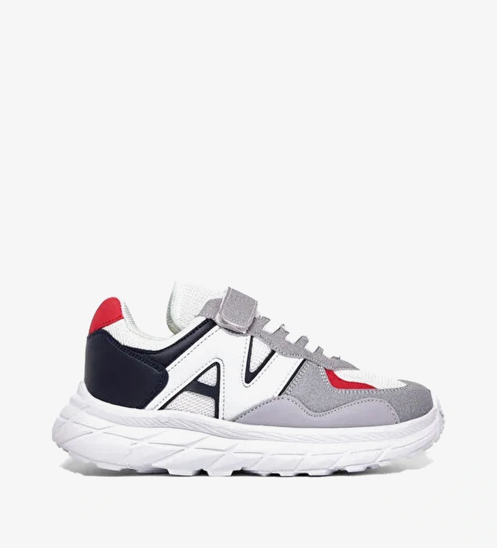 Tonny Black Çok Renkli Tonny Black Rahat Kalip Çocuk Unisex Cırtlı Bağcıklı Sneaker