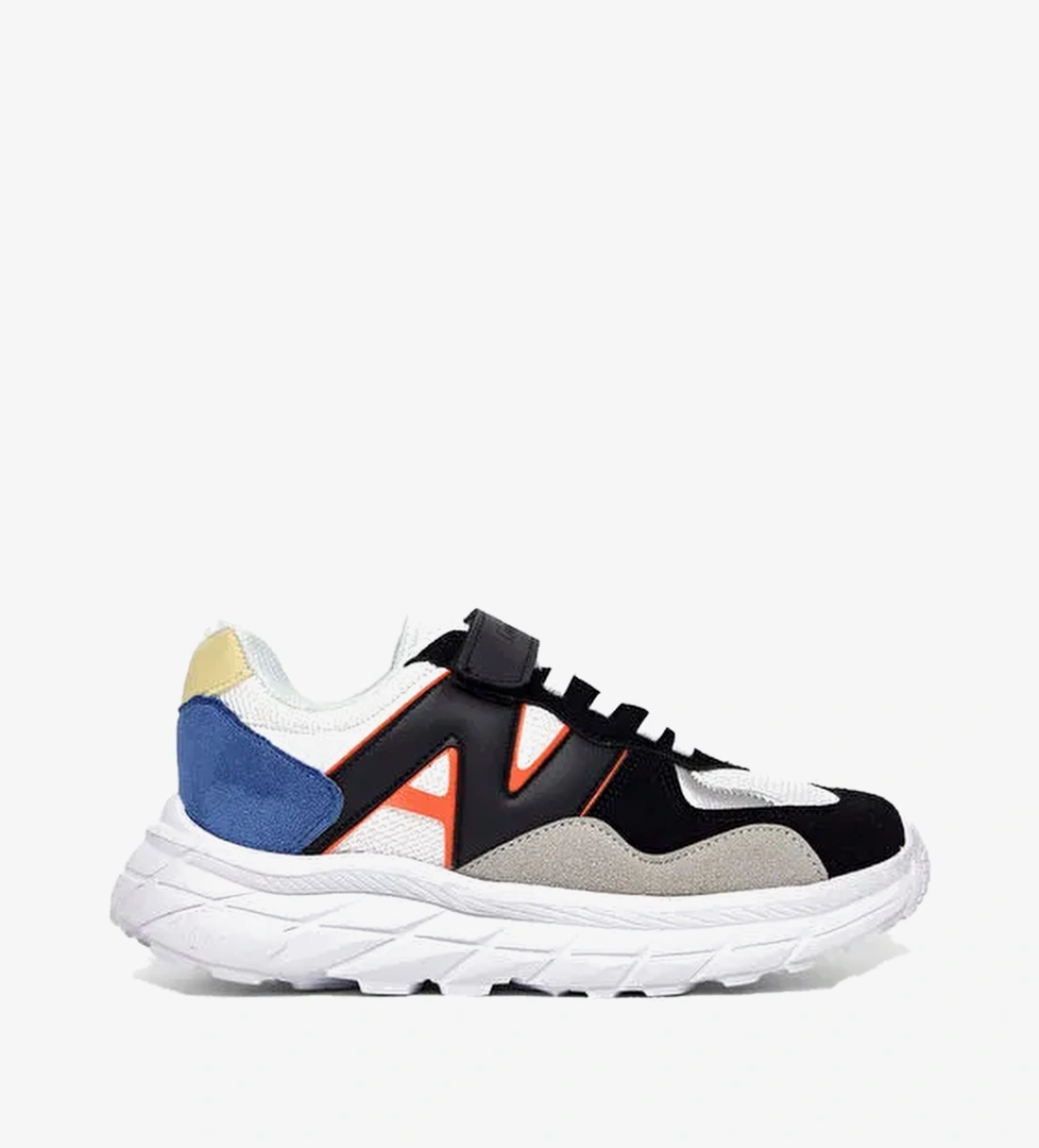 Tonny Black Çok Renkli Tonny Black Rahat Kalip Çocuk Unisex Cırtlı Bağcıklı Sneaker