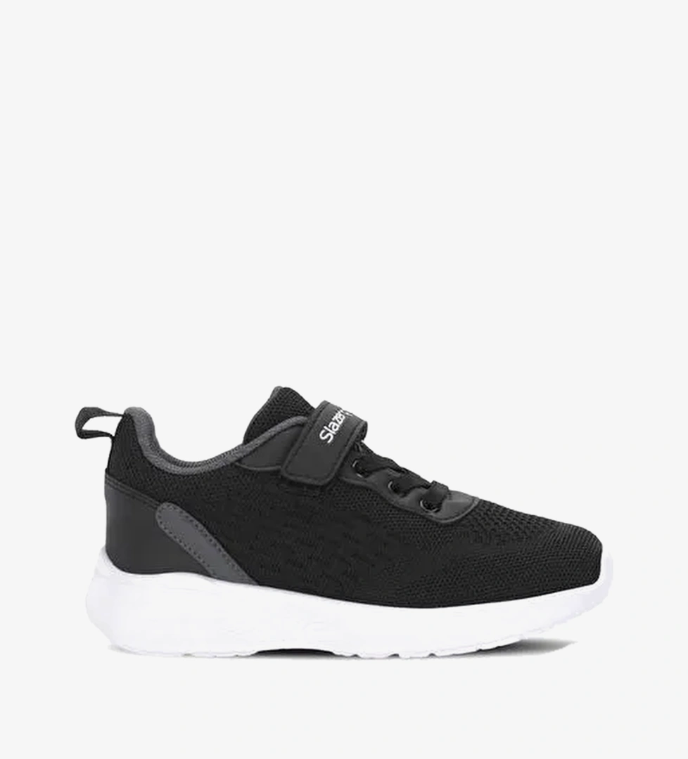FLAREX Unisex Cocuk Cirt Cirtli Siyah / Koyu Gri Gunluk Spor Ayakkabisi