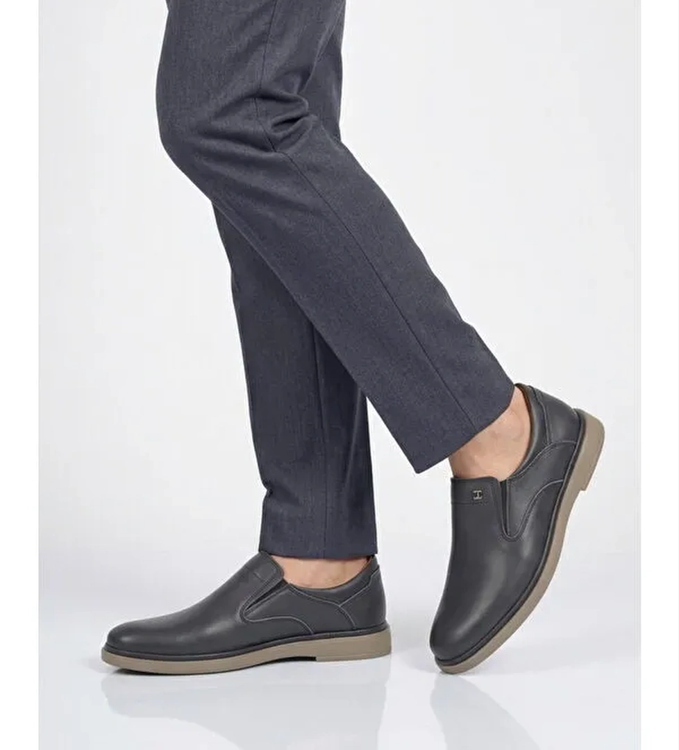 Ayakmod Siyah Ayakmod Hakiki Deri Erkek Casual Ayakkabı 329 M