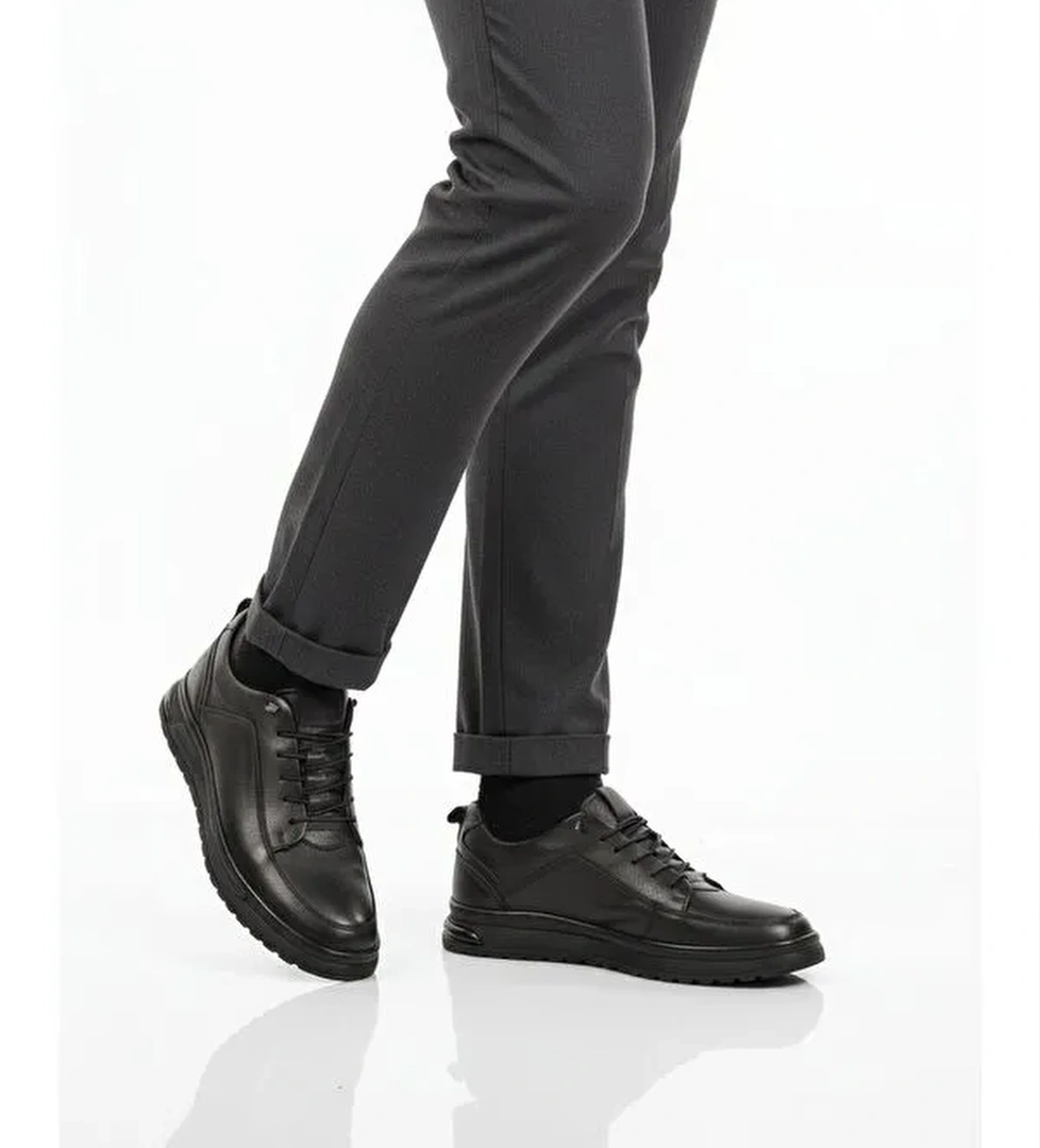 Ayakmod Siyah Ayakmod Nubuk Hakiki Deri Erkek Casual Ayakkabı 138 M