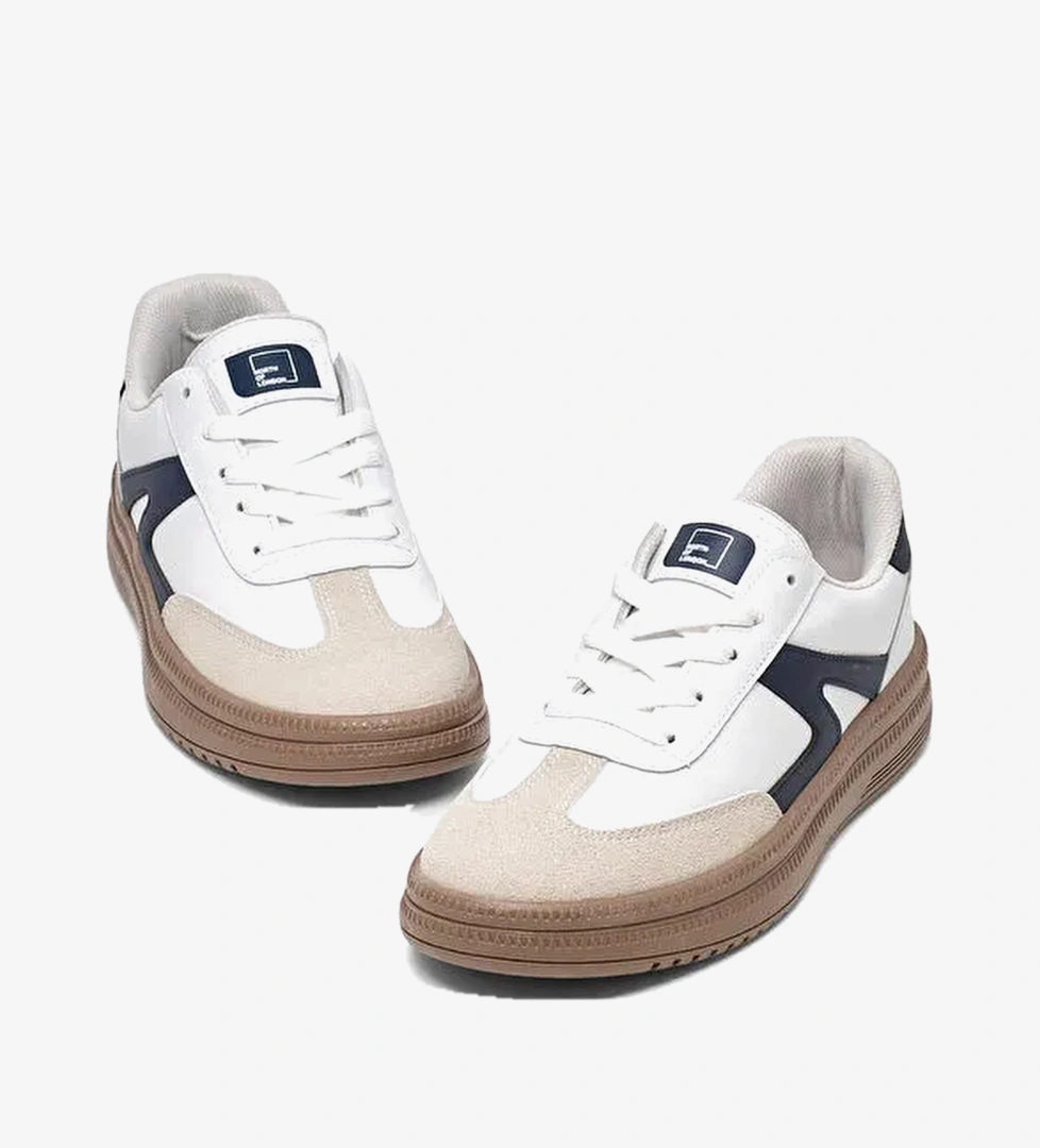 Tonny Black Beyaz Tonny Black Rahat Kalip Kadın Kauçuk Taban Bağcıklı Sneaker