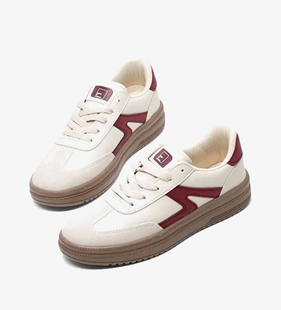 Tonny Black Beyaz Tonny Black Rahat Kalip Kadın Kauçuk Taban Bağcıklı Sneaker
