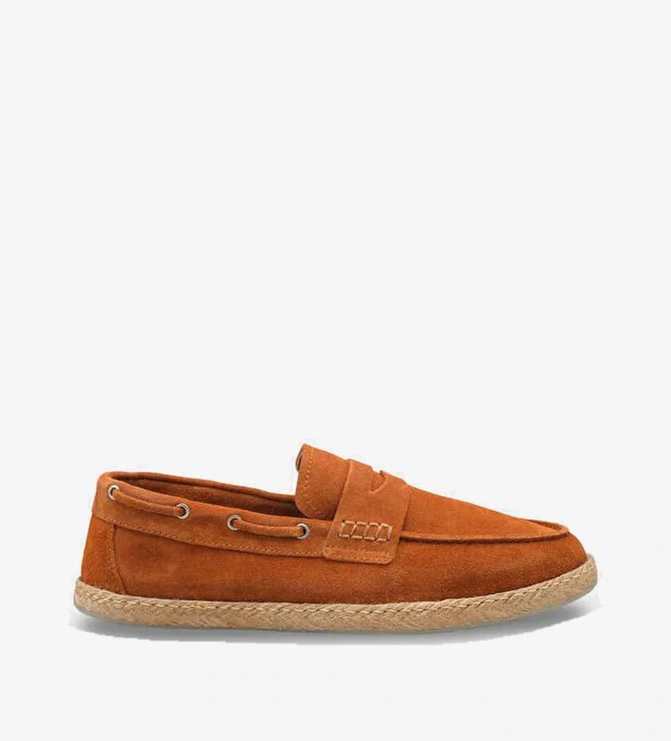 Aube Hakiki Deri Suet Ici Hakiki Deri Astarli Erkek Loafer Ayakkabi
