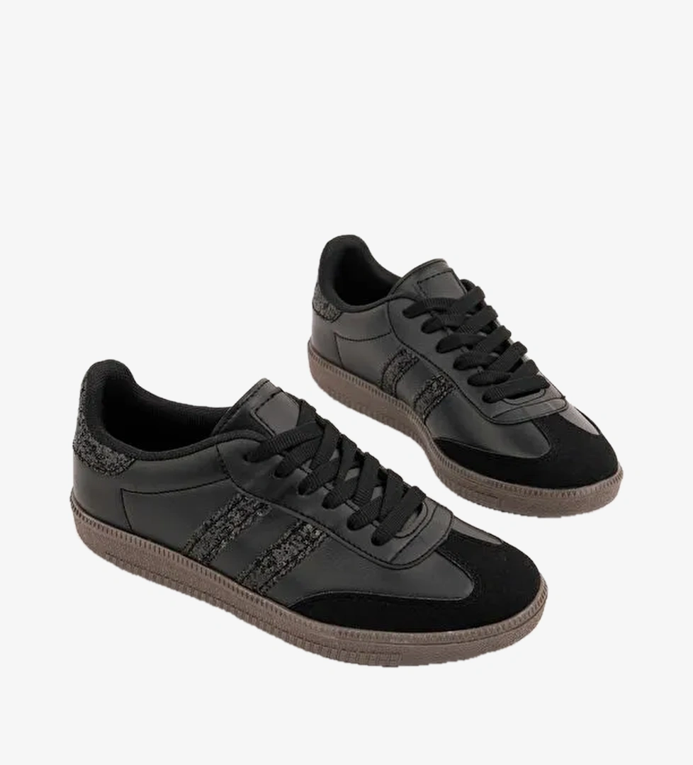 SPARKLY Kadin Sim Detayli Gunluk Sneaker Spor Ayakkabi