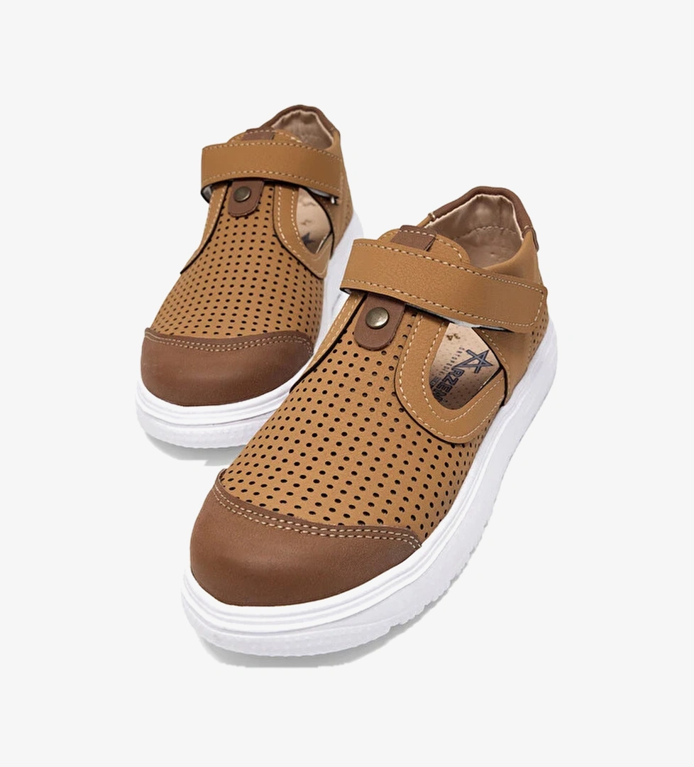 Cocuk Unisex Camel Cocuk Cirtli Sandalet
