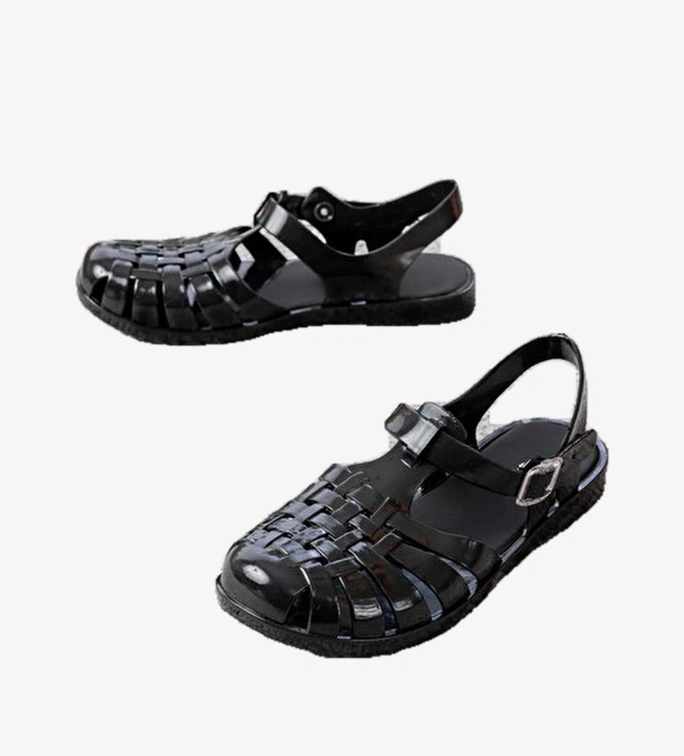 Kadin Siyah Jelly Sandalet