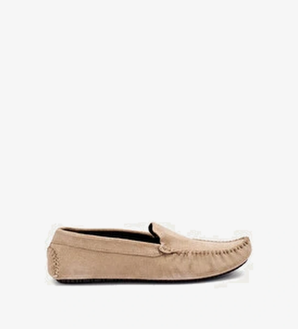 Erkek Bej Loafer Ayakkabi 12B0 SUEDE