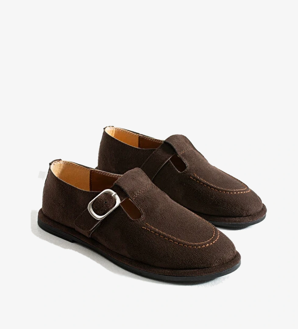 Arabella Kadin Suet Toka Detayli Gunluk Loafer Ayakkabi