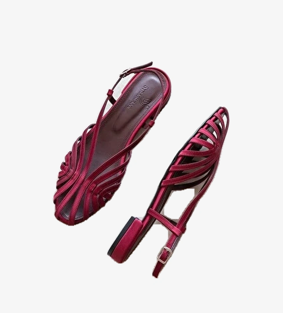 Lester Kadin Biyeli Saten Babet Bordo