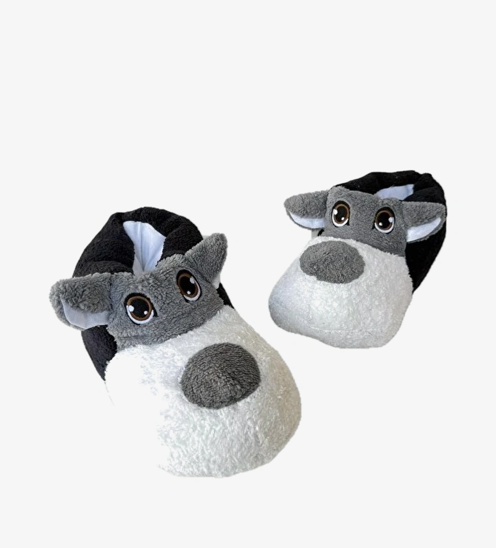 Unisex Panduf Ses Yapmayan Ev Patigi SIyah - Beyaz