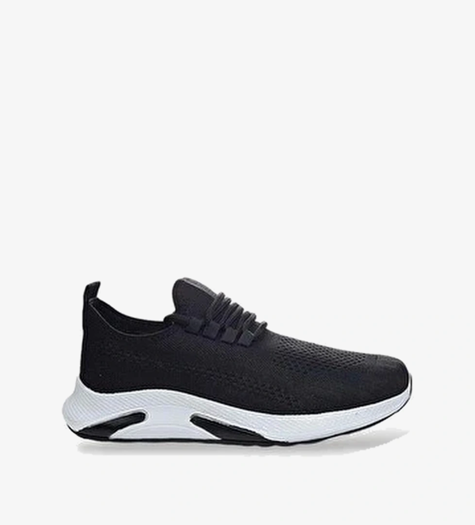 Unisex Yazlik Triko Spor Ayakkabi SIyah - Beyaz