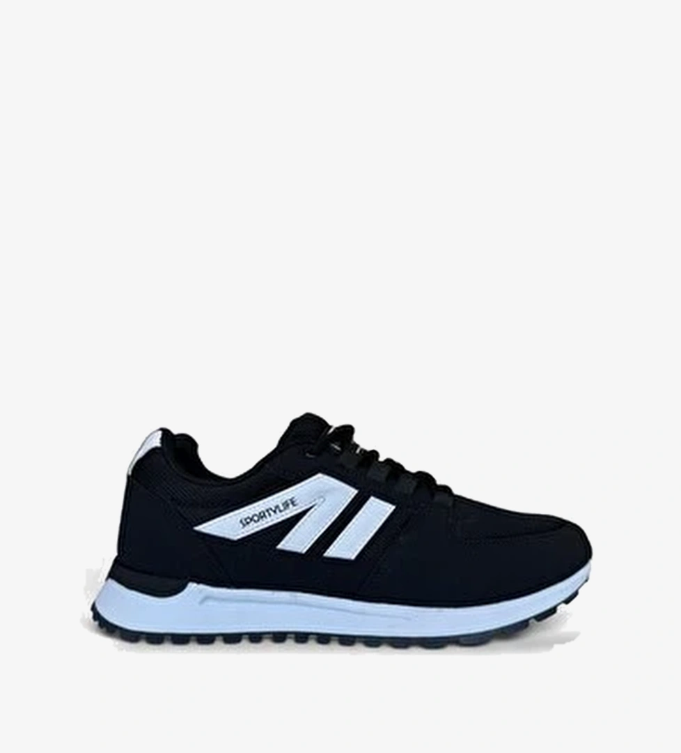 Erkek Ortopedik Airfile Gunluk Yuruyus Kosu Sneaker Spor Ayakkabi SIyah