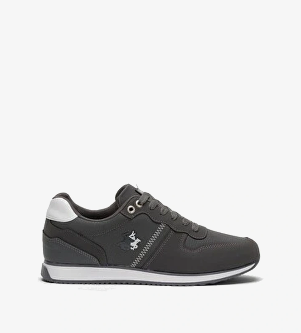 Erkek Gunluk Cilt Sneaker Ayakkabi Fume - Beyaz